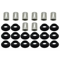 For Arctic Cat 400 454 500 650 4X4 All 4 Shocks Bushing Bearing Kit Top & Bottom