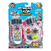 MrBeast Lab Swarms Battle Fusion Series, Lab Pack Includes 6 Micro Beasts (1), 6 Collectible Stickers & 1 Stackable Fusion Caps, Collect 80+, Ages 5+