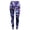 Dark Purple, variant on Women's Colorful Geometric Print Leggings High Waist Stretchy Yoga Pants Casual Workout Tights Dark Purple L