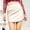 Beige, variant on Idoravan Women's Basic Versatile Skirt Clearance Womens Pencil Bodycon Short Skirt Curved Elastic Slim Leather Skirt with Buttocks