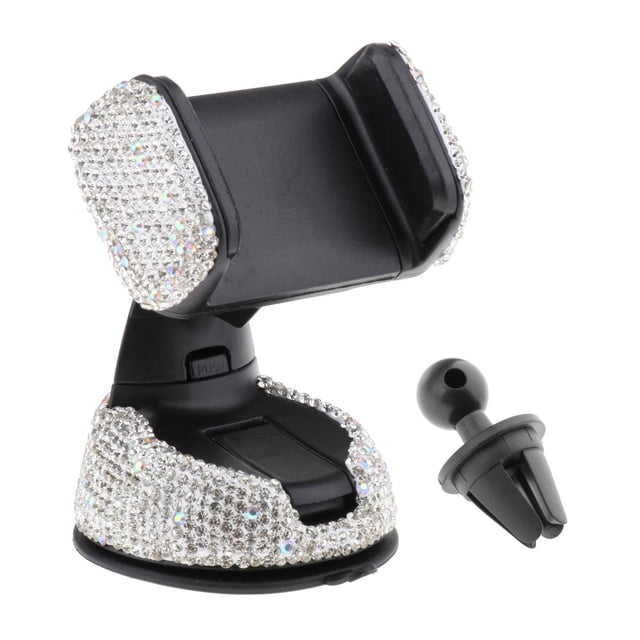 Soporte de teléfono para coche CUTICAT Clip Universal para ventilación de aire blanco