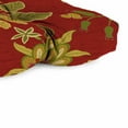thumbnail image 4 of Jordan Manufacturing 44" x 18" Multicolor Floral Tufted Contoured Outdoor Wicker Bench Cushion, 4 of 6