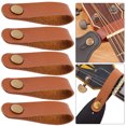 thumbnail image 4 of DQrwqpou Correa Cuero para Guitarra Eléctrica Bloqueo Botón para (marrón) 5 Uds., 4 of 8