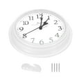 thumbnail image 3 of Uxcell 9 Inch Wall Clock Quartz Battery Operated Silent Round Wall Clocks White, 3 of 6