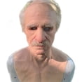 thumbnail image 1 of Old Man Face Cover, Soft  Headgear Prop Latex  for Holiday, 1 of 6