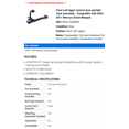thumbnail image 2 of Front Left Upper Control Arm and Ball Joint Assembly - Compatible with 2003 - 2011 Mercury Grand Marquis 2004 2005 2006 2007 2008 2009 2010, 2 of 2