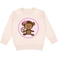 thumbnail image 2 of Inktastic Monkey Girl Toddler Sweatshirt, 2 of 4