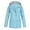 Light Blue, variant on BDPORKAS Women's Raincoats Windbreaker Rain Jacket Waterproof Lightweight Outdoor Hooded Trench Coats