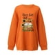 thumbnail image 3 of Blusa holgada de manga larga con estampado de otoño para mujer, suéter informal con cuello redondo, Tops, sudadera Fridja  fjkfkj6419, 3 of 4