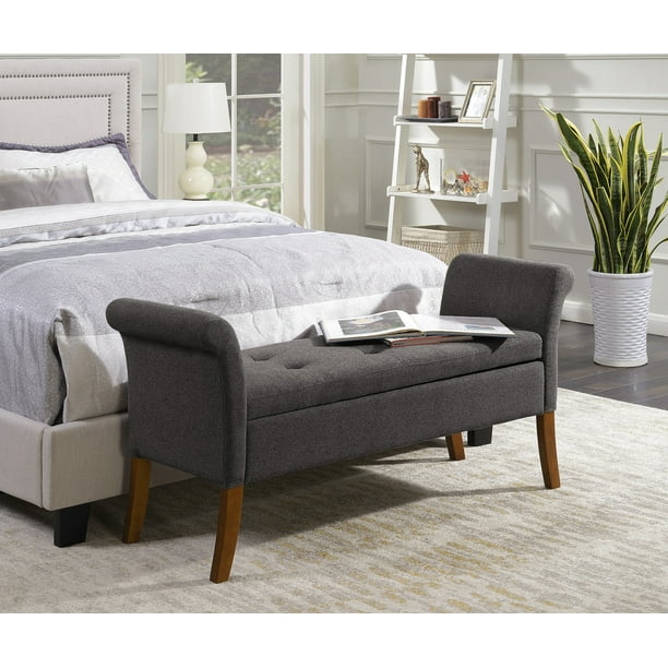 Convenience Concepts Designs4comfort Garbo Storage Bench Soft Gray Fabric Com Convenience Concepts Designs4comfort, Convenience Concepts Garbo Storage Bench Multiple Colors