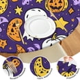 thumbnail image 4 of Pumpkin Patch Design Halloween Elastic Edge Round Table Cover for 52 Inch Table - Snug Fit for Party Dining, 4 of 6