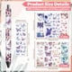 thumbnail image 2 of Calcomanías de transferencia UV DTF con diseño de mariposas y flores - 48 unidades, resistentes al agua, con impresión HD, para manualidades decorativas, regalos y mucho más., 2 of 9