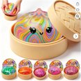 thumbnail image 7 of Surprise Dumpling Squishy Stress Ball with Steamer, Soft Squeeze Decompression Dough, Mystery Gift Box, Glitter Dumpling Squishy, Bun Squishy, 7 of 7