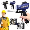 thumbnail image 4 of Sand Blaster Gun Kit, 1Pc Handheld Sand Blaster Portable Sandblaster, Light-Duty Salt Gun for Metal Wood Paint/Removal for Air Compressor Up to 70 150 Blasting Media, Sandblaster Gun Kit, Black, 4 of 9