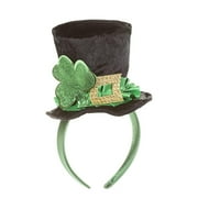 St. Patrick's Day Black & Green Top Hat Headband