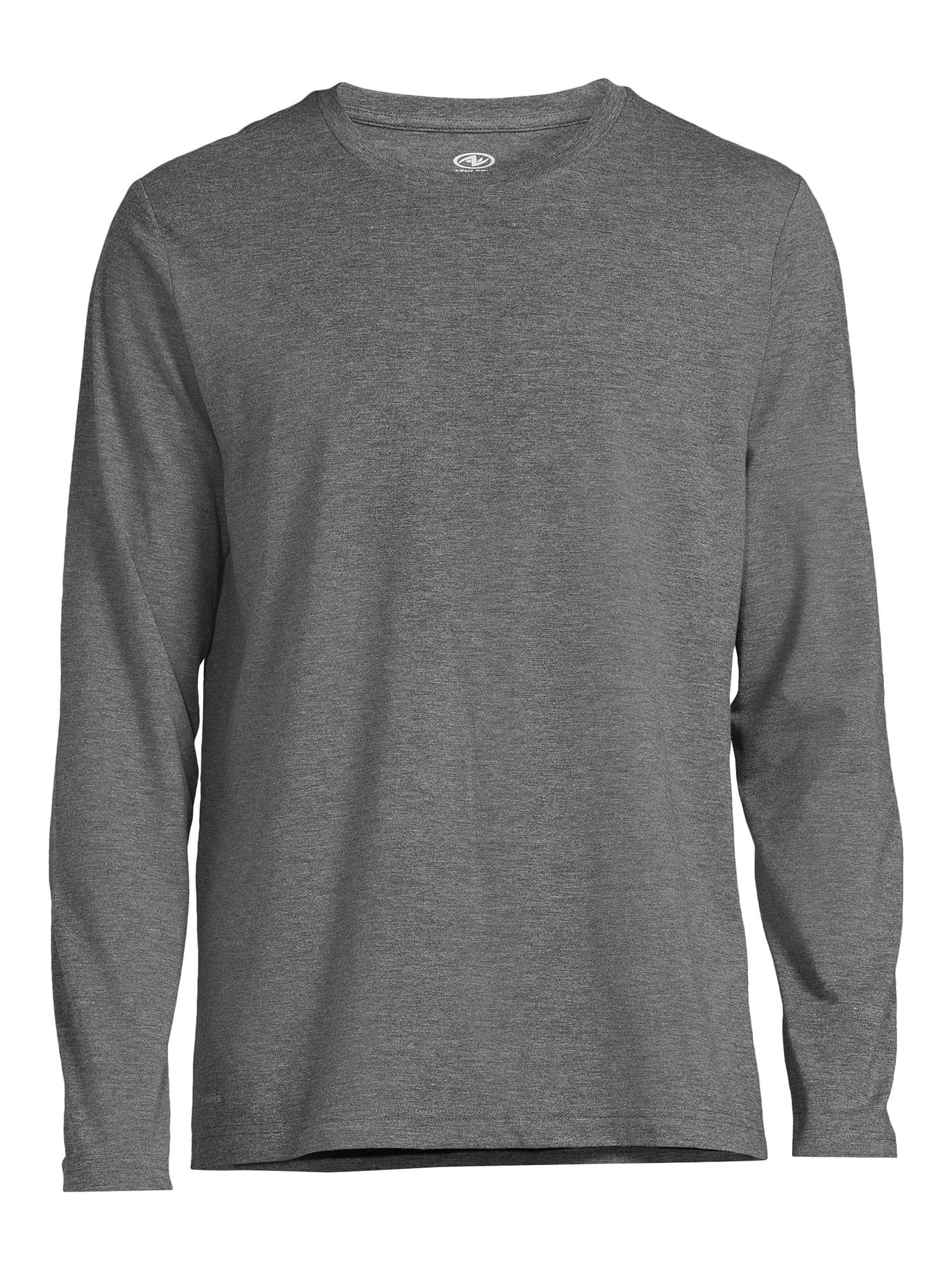 Athletic Works Men's Tri-Blend Active T-Shirt with Long Sleeves, Sizes S-3XL