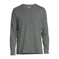 thumbnail image 3 of Athletic Works Men's Tri-Blend Active T-Shirt with Long Sleeves, Sizes S-3XL, 3 of 6