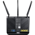 thumbnail image 4 of Asus RT-AC68U IEEE 802.11ac Ethernet Wireless Router - 2.40 GHz ISM Band - 5 GHz UNII Band - 1900 Mbit/s Wireless Speed - 4 x Network Port - 1 x Broadband Port - USB - Gigabit Ethernet - VPN Supported, 4 of 5