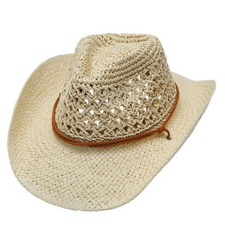 Jiyugala Summer Cowboy Hat Unisex Adult West Cowboy Hat Mongolian Hat ...