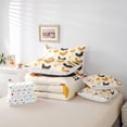 thumbnail image 6 of Manfei Teen Cartoon Rooster 7pcs Bedding Comforter Set, Rustic Farm Animal Queen Bedding Sets, Countryside Theme Reversible Queen Sheet Sets, Luxury Bedroom Decor, 6 of 8