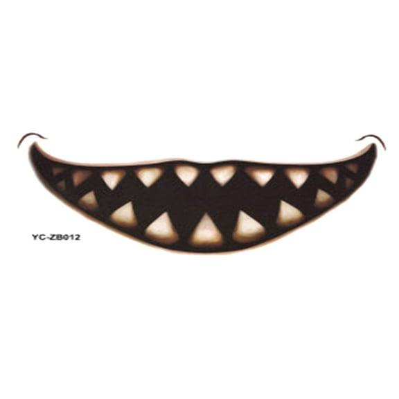 wznxdo Halloween Mouth Stickers Horror Lip DIY Decoration