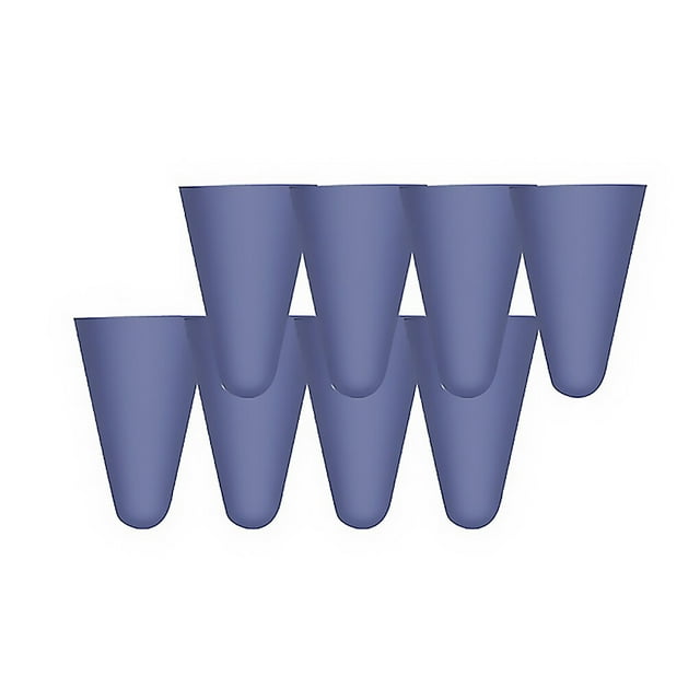 8 Pcs Protecteur de Pointe de Stylo pour Tablette, Capuchon en Silicone, Étui de Protection pour Pointe de Stylo, Accessoires pour Crayon Tablette, Violet Bleu