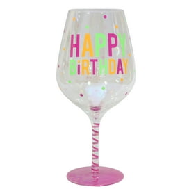 Top Shelf Raise A Glass Birthday Girl Oversized Wine Glass