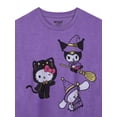 thumbnail image 2 of Hello Kitty Girls Halloween Short Sleeve Sleep Top and Shorts Pajama Set, 2-Piece, Sizes 4-12, 2 of 3