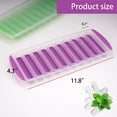thumbnail image 2 of HZCrisp 2 Pack Silicone Ice Stick Tray with Lids, Long Ice Cube Mold for Sports Bottles, Easy Release, BPA-Free, Quick Freeze for DIY Drinks, 2 of 6