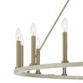 thumbnail image 5 of ACROMA 47In Farmhouse 16-light Large Round Wagon Wheel Candle Chandelier - 47'' D X 140'' H French Ash Weathered, Satin Gold, Brass, Painted, 5 of 5
