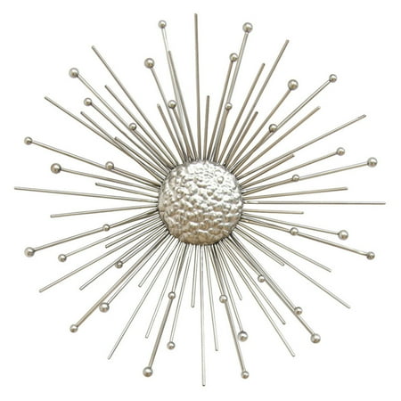 Stratton Home Decor  Silver  Burst Wall  Decor  Walmart  com