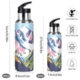 thumbnail image 2 of Yayeee 20oz Insulated Water Bottle Double Wall Stainless Steel with Flip Straw Lid, Abstract Mountain, 2 of 7