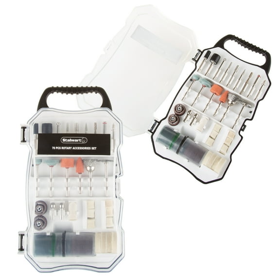 Stalwart 70-Piece Rotary Tool Accessories Kit – Cutting and Polishing Bits
