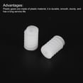 thumbnail image 4 of Uxcell 10 Pcs Plastic Gears Plastic Motor Gear Model 6102A Reduction Gear for RC Car Model DIY Robot (White, Module 0.5), 4 of 7