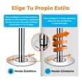 thumbnail image 3 of Tubo para Pole Dance Profesional SereneLife, Giratorio 360°, Altura Ajustable, Portátil y Desmontable, Bastón de Baile, Spinning Dancing Pole, Plateado, 3 of 8