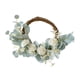 thumbnail image 2 of Corona de flores artificiales de rosas para primavera y verano, corona floral para puerta de entrada, ventana, porche, chimenea, puerta de granja, 2 of 8