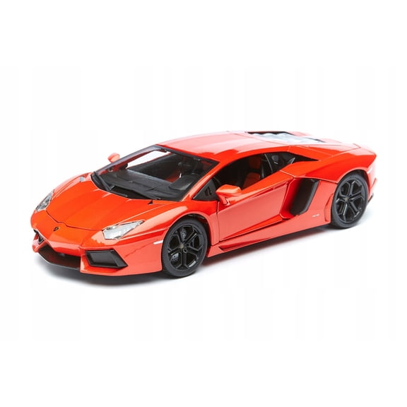 2012 Lamborghini Aventador LP700-4 Orange 1/18 Diecast Model Car by Bburago