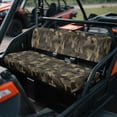 thumbnail image 3 of ZIATUBLES 2-Pack UTV Seat Covers with Dark Camouflage Print, Waterproof Scratch-Resistant Polyester Protectors for Kawasaki Mule Bench Seats, Easy to Clean UTV Decor Accessories Part, 3 of 8