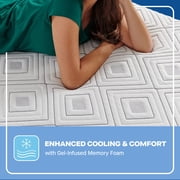Sealy Essentials Cool-Touch 11” Hybrid Medium-Feel Full Mattress-in-a-Box, Adult