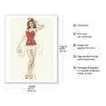thumbnail image 2 of Believe in Santy Claus! - Christmas Cynics after they have Looked at Me - Vintage Pin Up Girl Print by Alberto Vargas c.1945 - Fine Art Matte Paper Print (Unframed) 20x26in, 2 of 4