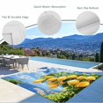 thumbnail image 4 of Fsddascl Yellow Lemon Outdoor Rug for Patio/Deck/Porch, Non-Slip Large Area Rug 4 x 6 Ft, Summer Blue Sky Coastal Scenery Indoor Outdoor Rugs Washable Area Rugs, Reversible Camping Rug Carpet Runner, 4 of 5
