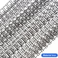 thumbnail image 3 of KAKOWELY 100Pcs Loose Leaf Binder Rings Notebook Spiral Binding Coils Double Loop Wire Binding Rings,11.69"X0.47"X0.39", 3 of 5