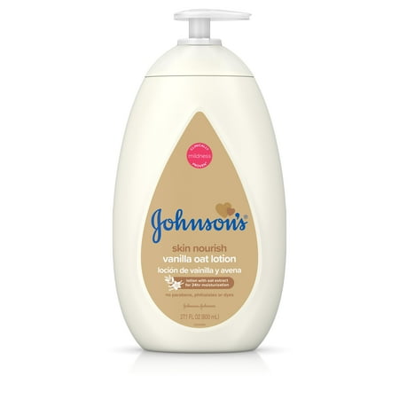 - Johnson's Baby Body Lotion with Vanilla & Oat Extract, 27.1 fl. oz