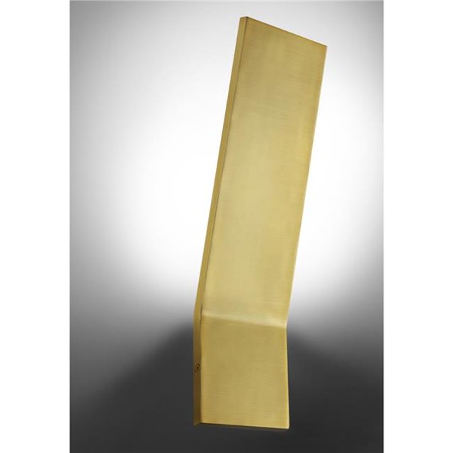 Dainolite SNJ-1820LEDW-AGB 20W Applique avec Diffuseur Dépoli & 44; Laiton Vieilli