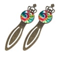 thumbnail image 2 of Tie-dye Vintage Copper Crown-Shaped Bookmarks – Stainless Steel Reading Accessories, Book Markers – Gift for Book Lovers, 2 of 5