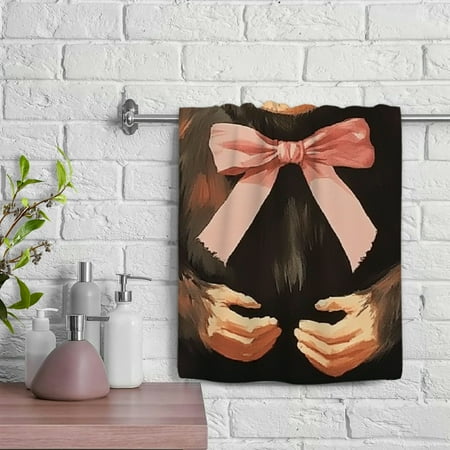 

ZFLMY Monkey Bow Tie Microfiber Towels Hand Towel 100% Polyester Funny Kitchen Towels Soft Bath Towel Absorbent for Kitchens Bathrooms Showers 29.5x13.8 inches 29.5x13.8in