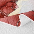 thumbnail image 5 of Homewish Red Marble Bed Spread Queen,Gold Metallic Queen Coverlet Set,3pcs, 5 of 7