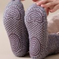 thumbnail image 7 of Mens Cozy Plush Thermal Home Socks Anti-Skid Sole Soft Warm Winter Sleeping Casual Socks Gray One Size, 7 of 7