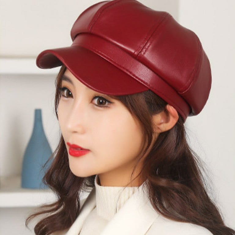 Burgundy flat cap sale