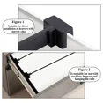 thumbnail image 2 of 20Pcs Hanging File Rail Clips File Folder Clips Drawer Divider Clips, Black H..., 2 of 5